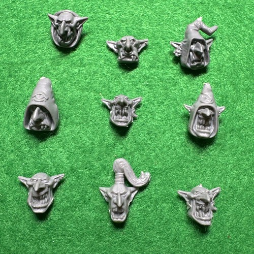 Warhammer goblin head mixed - head,