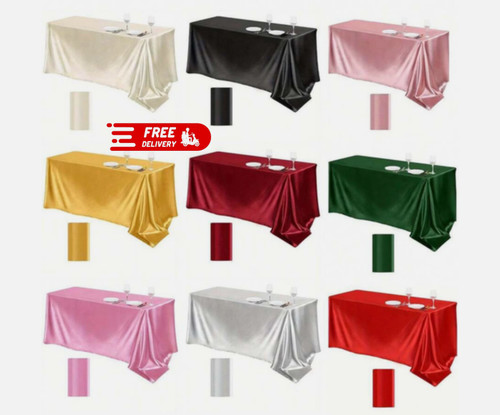 New satin tablecloth rectangle - new,