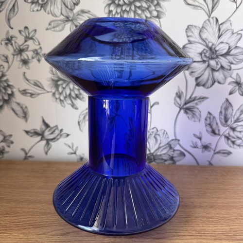 Ikea glass vase - ikea, cobalt