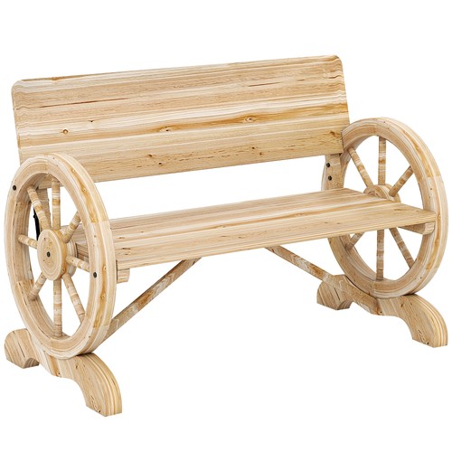 Outsunny wooden garden bench - wooden,