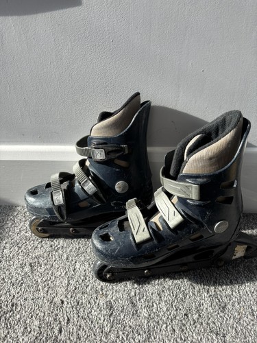 Navy blue grey rollerblades - navy,
