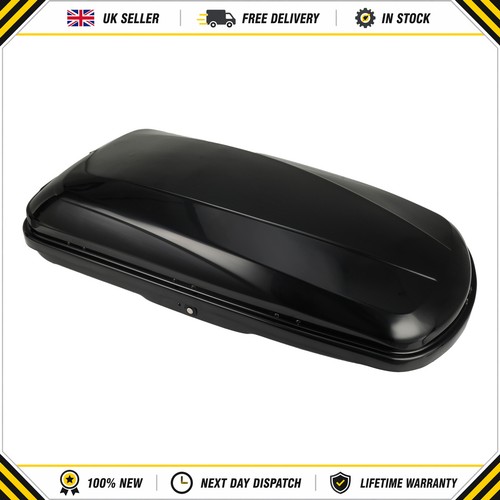 Black roof box 320l large - black,