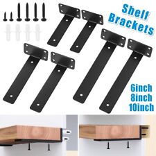 2/4/6 Pack Floating Shelf Brackets 6Inch Heavy Duty Metal Support Wall Hanging