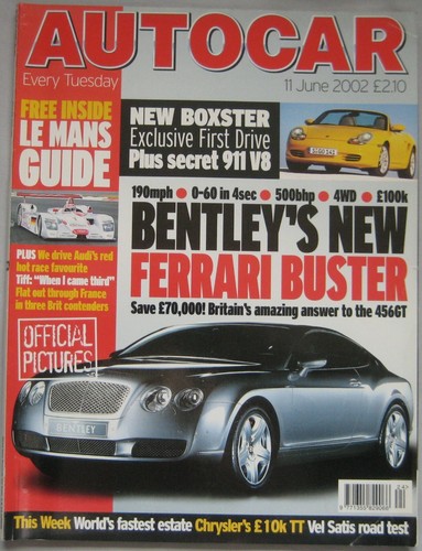 Autocar june 2002 featuring - autocar,