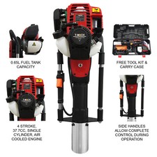 Post Driver Petrol Fence Knocker 4 Stroke Jack Hammer Rammer Pile Picket Fencing