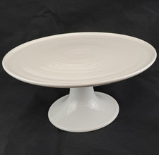 John Lewis Luna Footed Cake Stand 28cm wide 14cm tall (BRAND NEW) White