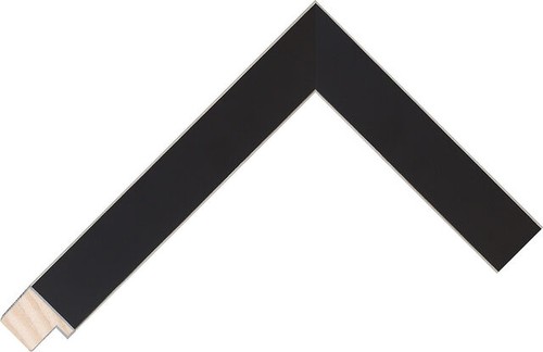 25mm wide black silver flat - 25mm,
