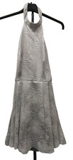 BNWT Coast Kimika Silver Halterneck Dress Size 6