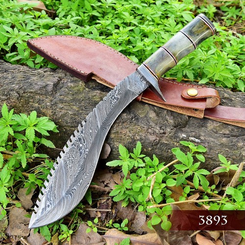 Damascus fixed blade - 16",