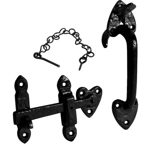 Antique iron suffolk latch - latch, –
