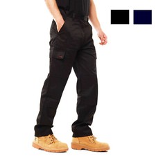 Mens Black Cargo Combat Work