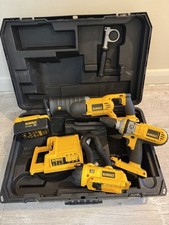 Dewalt 36V Kit DC900 Drill, DC305 Recip Saw, DC509 Light, Charger & Battery GWO