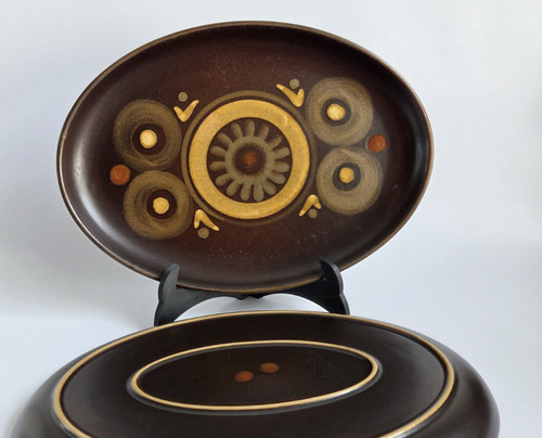 Denby arabesque oval steak - arabesque,