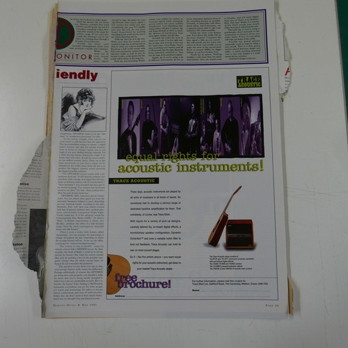 21x30cm magazine cutting - , 1993