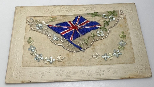 Ww1 silk postcard union - silk,