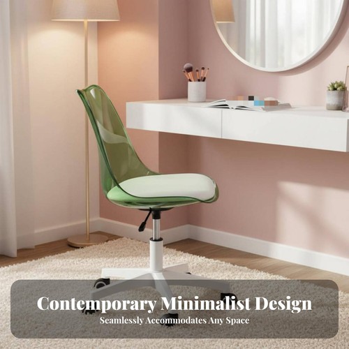 Clear rolling chair - clear,