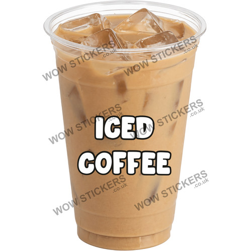 Coffee van sticker iced - van,