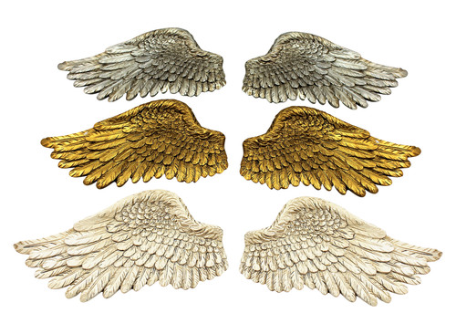 Angel wings ornament pair - angel,