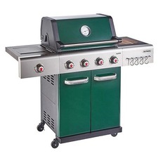 Outback Jupiter 4 Burner Hybrid Barbecue with Free Propane Regulator - Green