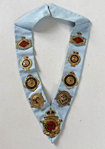 Roab masonic medal collarette - roab,