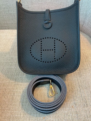 Hermes evelyne tpm black gold - evelyne,