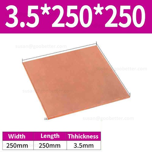 Pure copper sheet - copper, 6mm