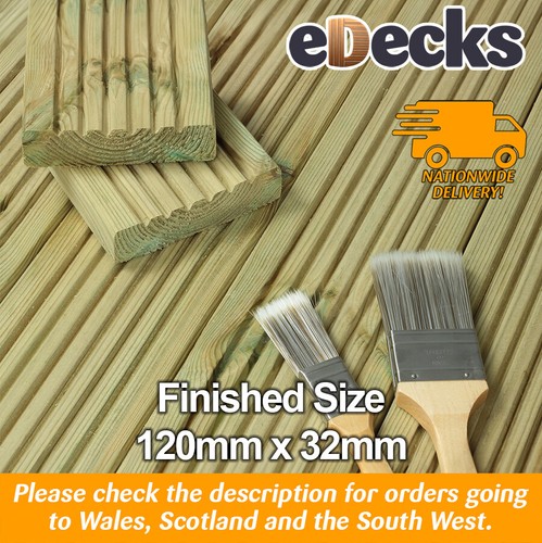 Treated redwood decking - redwood, boards