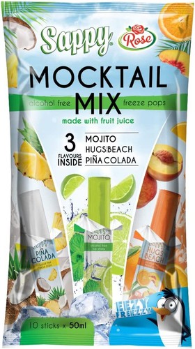 Mocktail mix freeze pops - mocktail, pops,