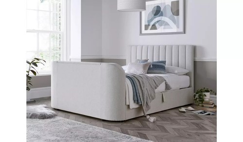 King size bed natural - tv,