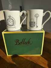 Belleek Etch Design Mugs Set
