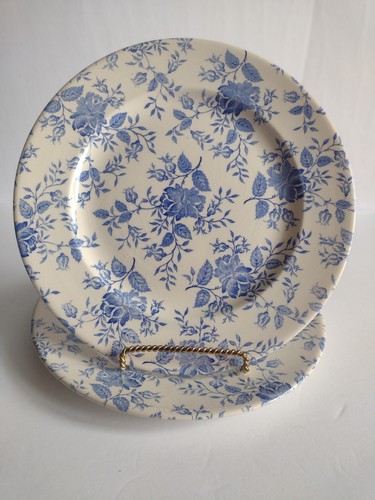 Cobalt blue chintz rose - cobalt,