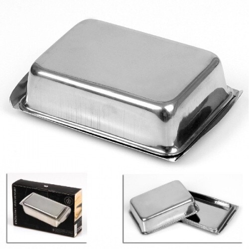 Metal butter dish serving - metal, serving­