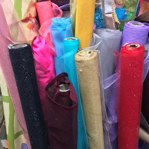 Glitter tulle net fabric - net, 150cm