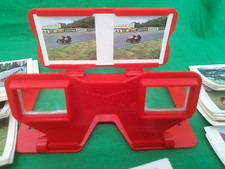 Weetabix Vistascreen 3D Viewer and various slides in vintage Toffee Tin 3-D