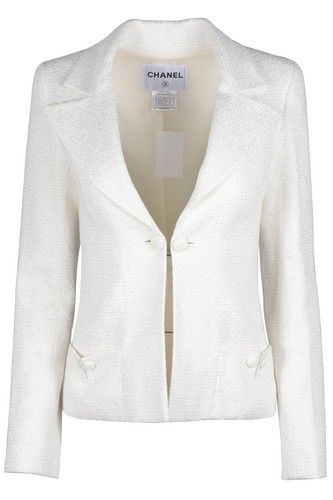 Chanel white 2009 tweed jacket - 2009,