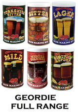 Geordie Muntons Premium Home Brew Beer Making Kits. Bargain pack of any 6 brews.