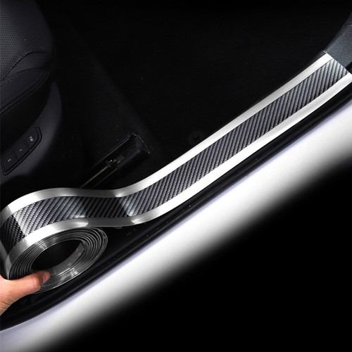 Carbon fiber door sill scuff - carbon,