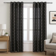 Gold Linen Grommet Window