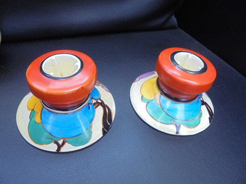 Clarice cliff pair - a, of