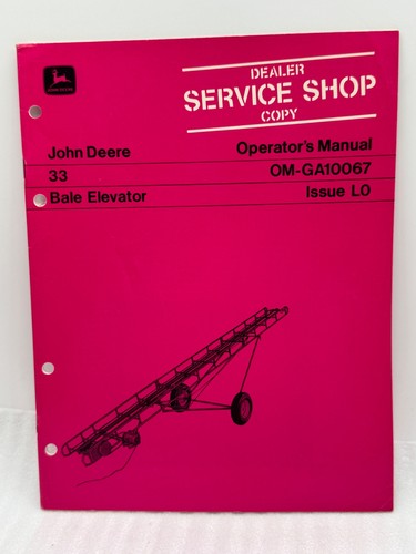 John deere bale elevator - john,