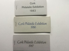 irish stamps,Exhibition souvenirs, Cork Philatelic  booklets, 1983, 86, & 87