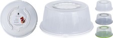 Large Plastic 33 cm Cake Cheese Dome Cover Cake Pastry Plate Lockable Lid