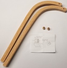 Pair (2) Oak Wood High Chair