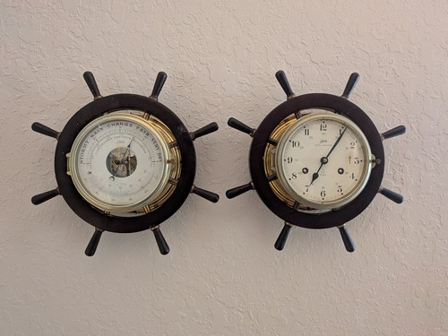 1970s german ships - ships, clock