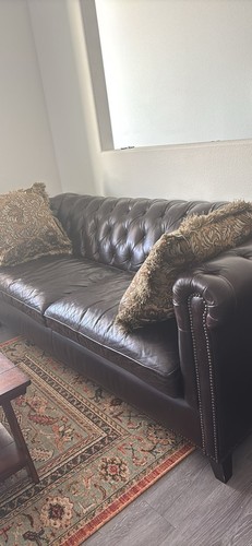 Chesterfield leather sofa - chesterfield,