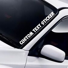 Custom Car Sticker Funny Personalised Text Name Lettering Windscreen Vinyl Decal