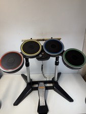 Rock Band 4 Harmonix Xbox One Wireless Drum Set #91162  & Pedal Tested Excellent