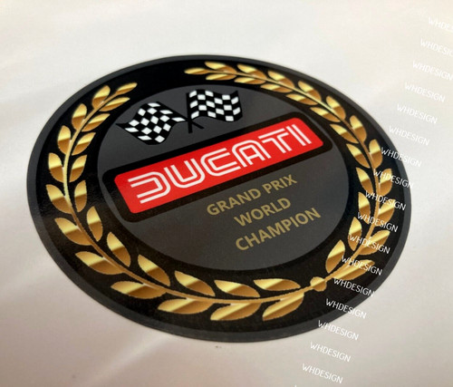 World champions ducati badge - world,