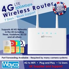 4G WiFi Router Wireless 300Mbps Hotspot & SIM Card UNLOCKED & Port Forwarding UK