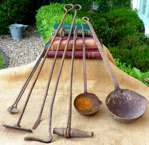 Iron blacksmiths forge tools - iron,